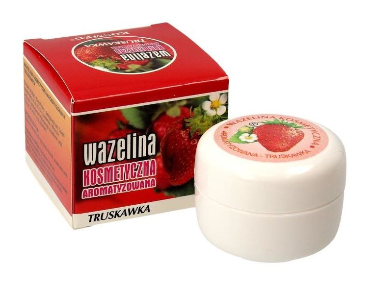 Kosmed, wazelina kosmetyczna aromatyzowana, truskawka, 15 ml