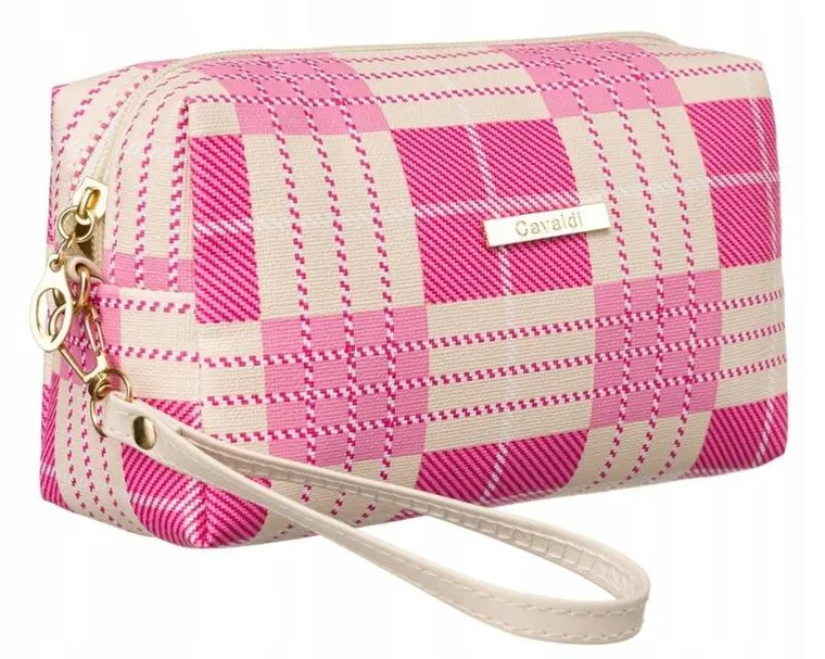 Kosmetyczka podróżna, różowo-beżowa, Rovicky