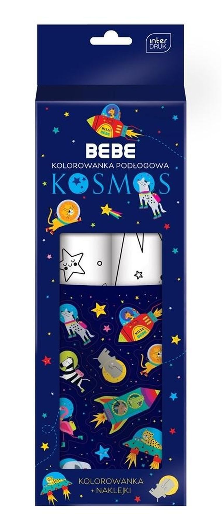 Kosmo. Kolorowanka z naklejkami