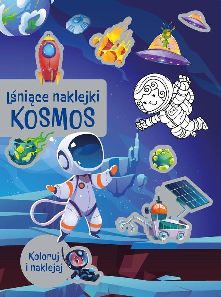 Kosmos. Lśniące naklejki