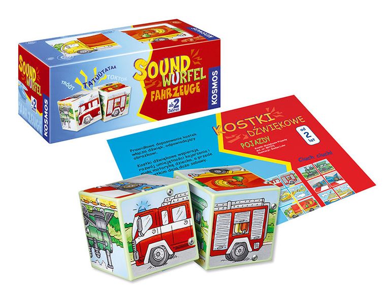 Kosmos, Pojazdy, kości dźwiękowe, gra edukacyjna