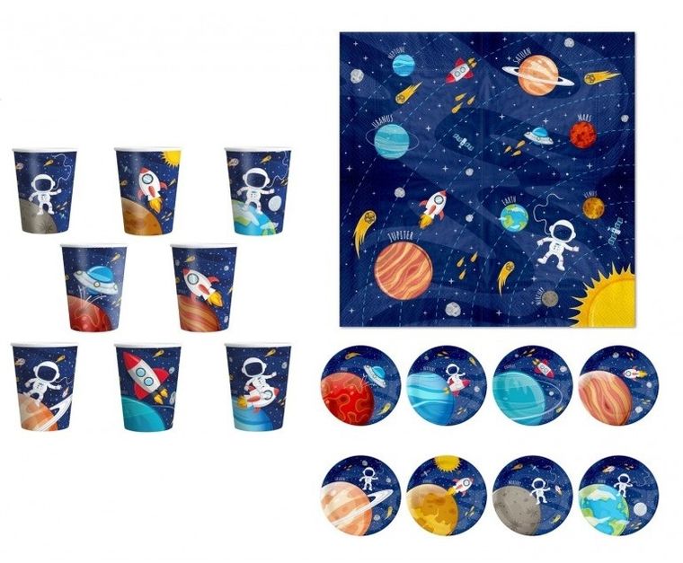Kosmos, zestaw urodzinowy, 26 elementów