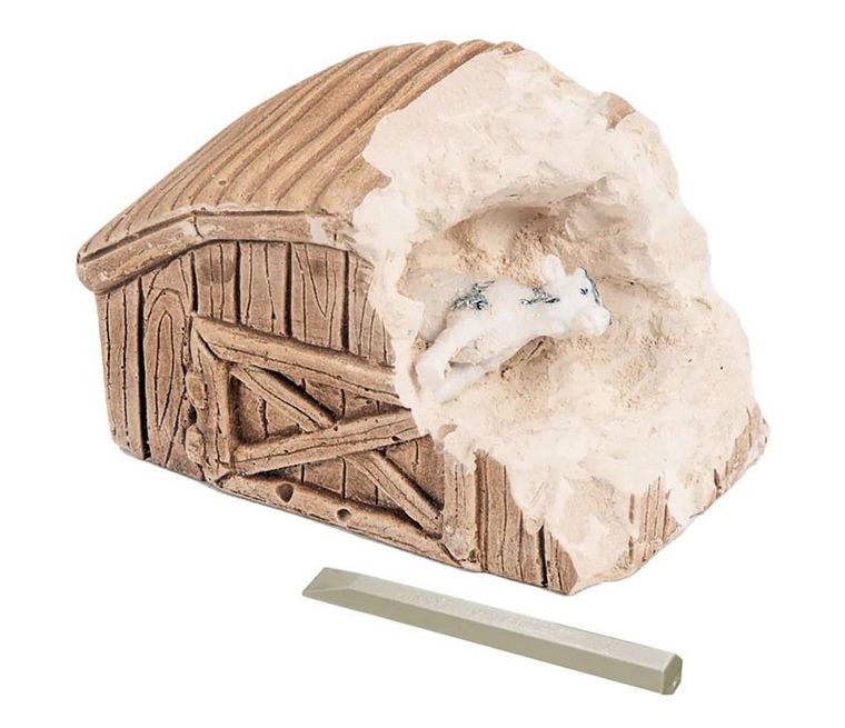 Kosmos, zwierzęta z gospodarstwa rolnego, wykopaliska, figurka