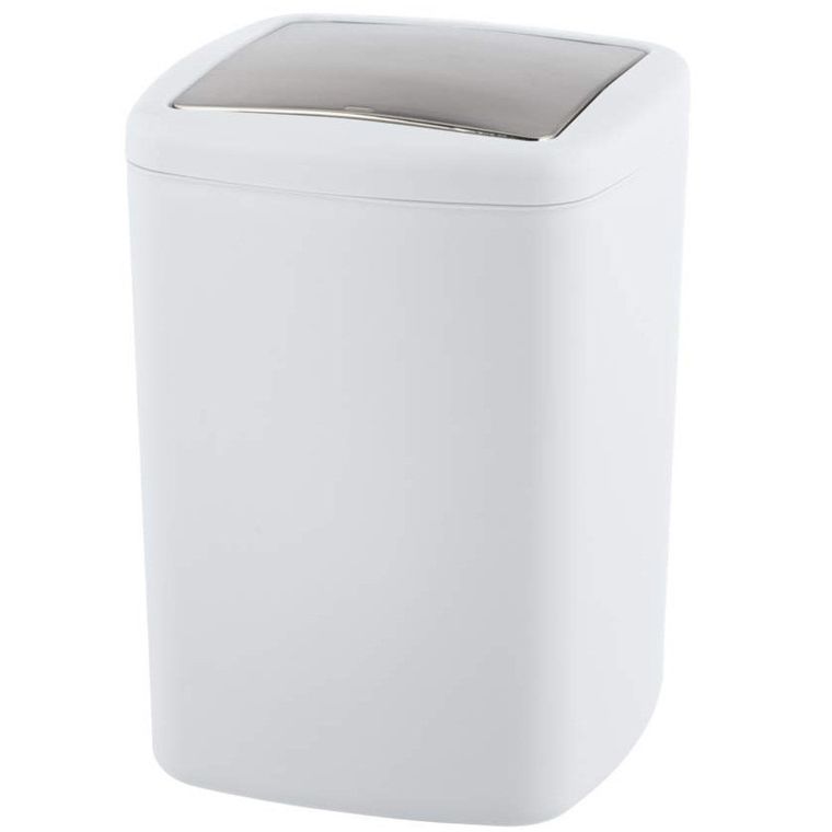 Kosz kosmetyczny, Swing, 8, 5 l, rozmiar l, biały