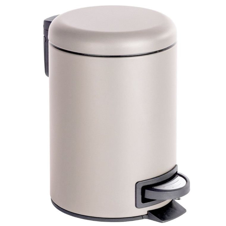 Kosz łazienkowy, Leman matt, jasny brąz, 3 l