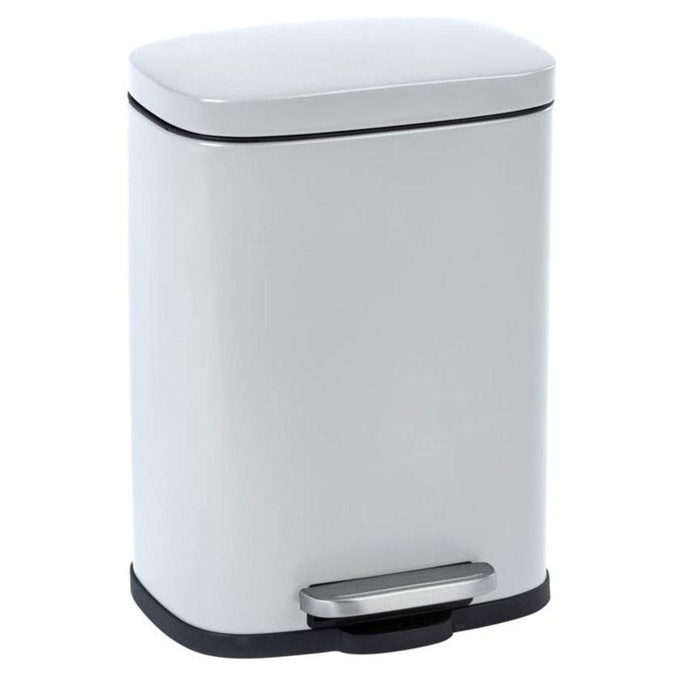 Kosz łazienkowy z pedałem, Easy Close 5l, biały