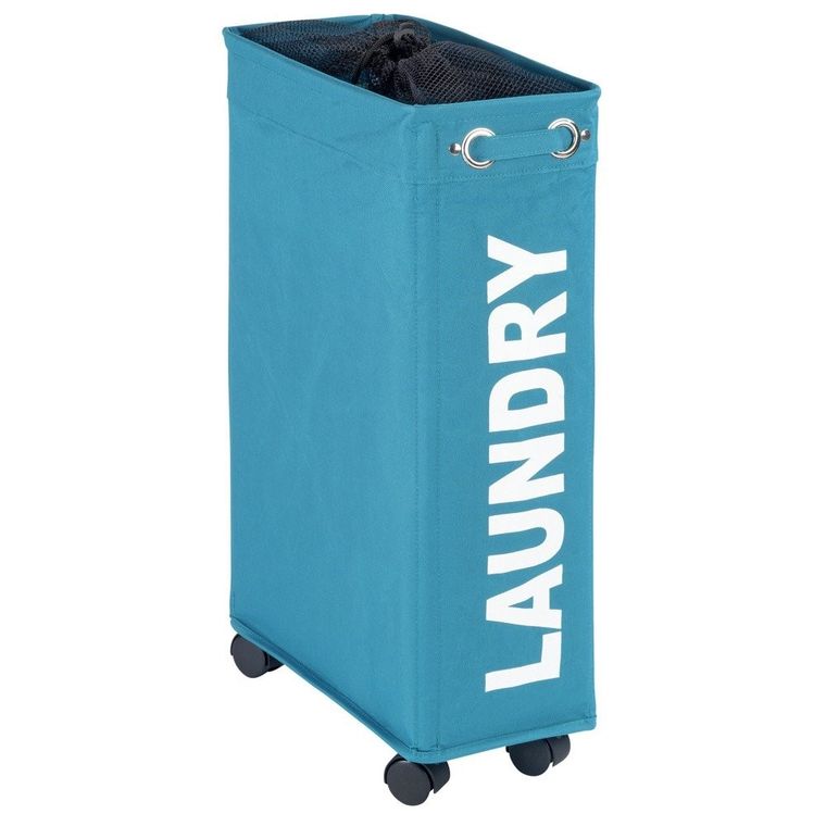 Kosz na pranie Corno, pojemnik 43 l, turkusowy