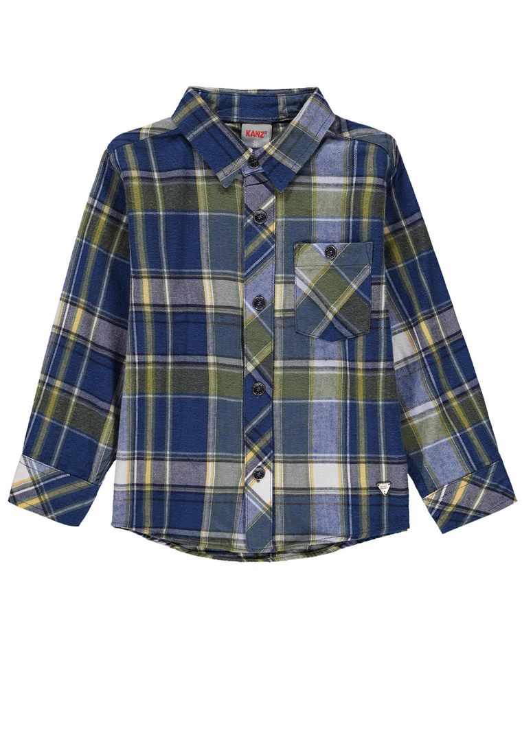 Koszula chłopięca z długim rękawem, mix, Kanz