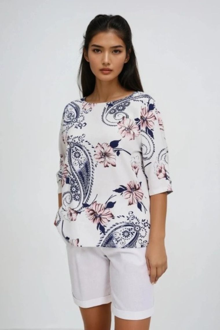 Koszula damska, biała, Moodo