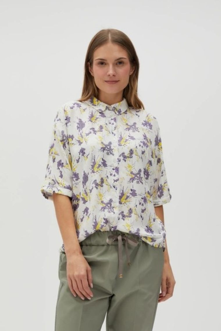 Koszula damska, fioletowa, Moodo