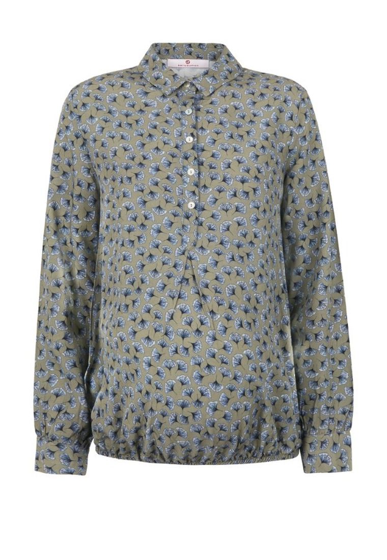 Koszula damska z długim rękawem, ciążowa, khaki, Bellybutton