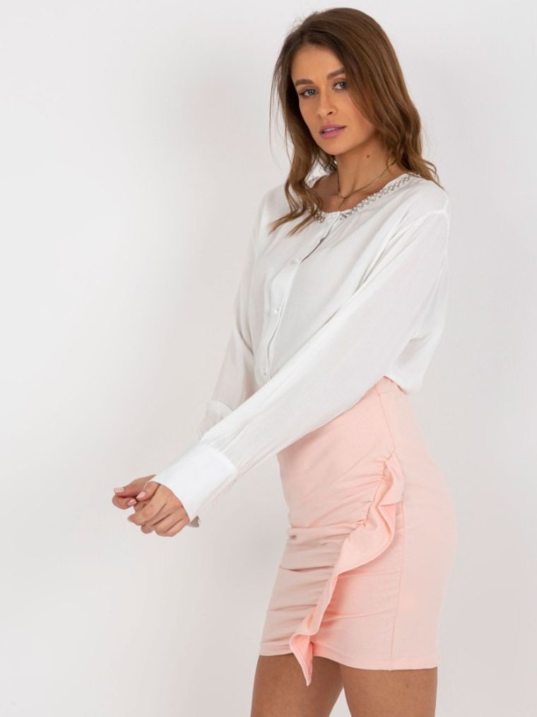 Koszula damska z długim rękawem, ecru, Lakerta