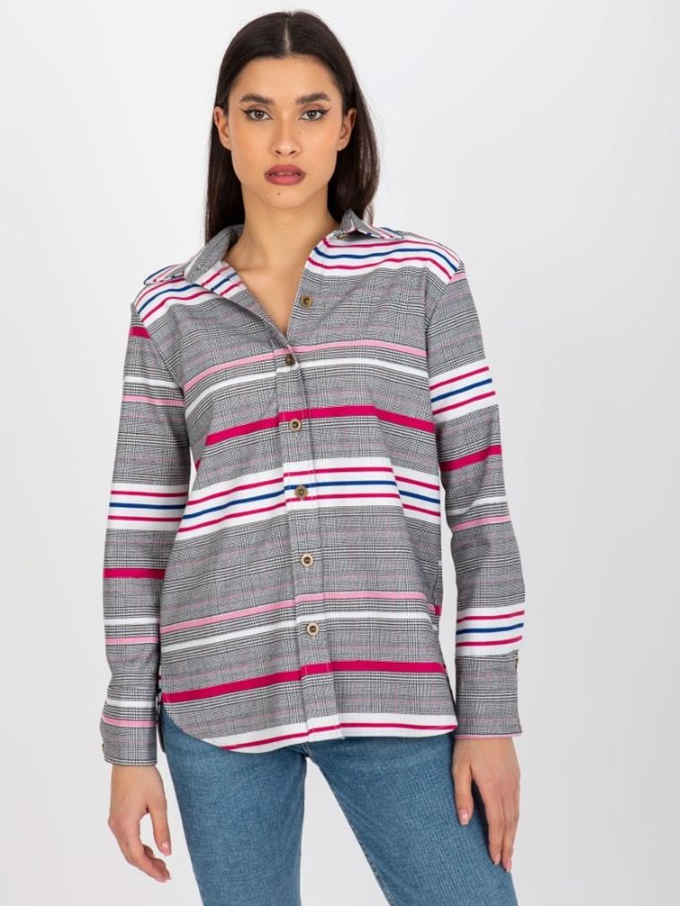 Koszula damska z długim rękawem, mix, Lakerta