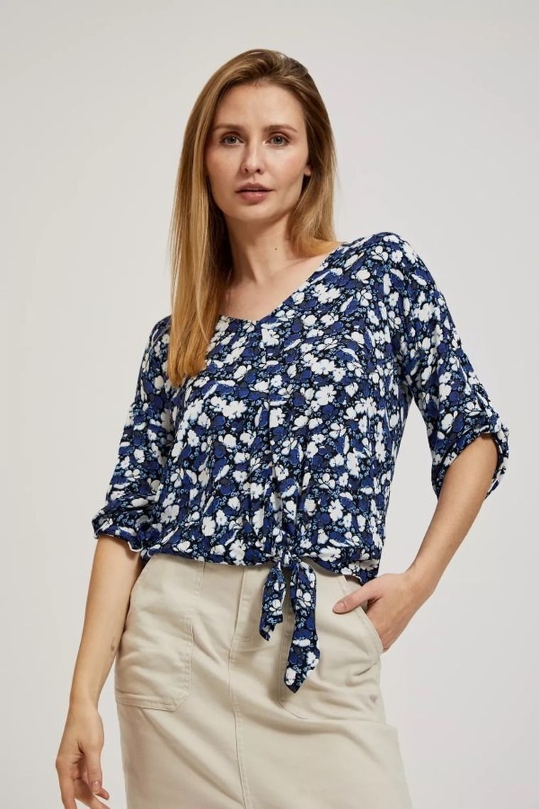 Koszula damska z długim rękawem, mix, Moodo