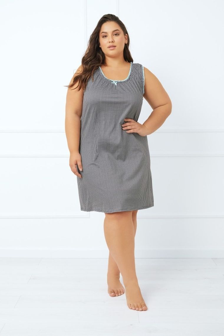 Koszula nocna damska bez rękawów, plus size, mix, Italian Fashion