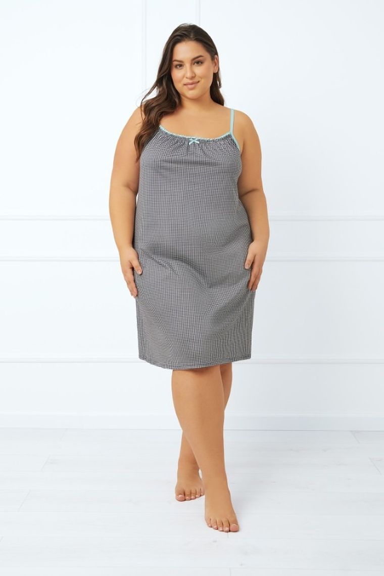 Koszula nocna damska na ramiączka, plus size, mix, Italian Fashion