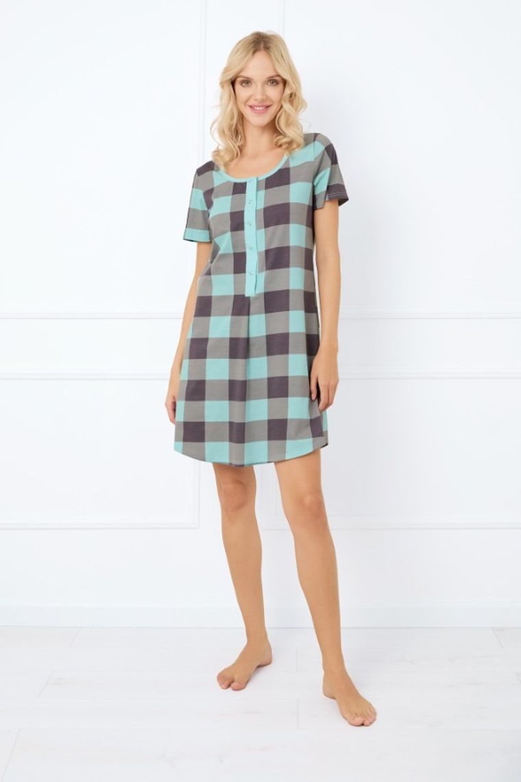 Koszula nocna damska z krótkim rękawem, mix, Italian Fashion