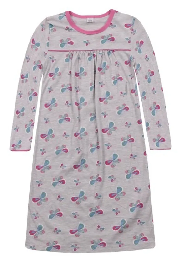 Koszula nocna dziewczęca z długim rękawem, mix, Kanz