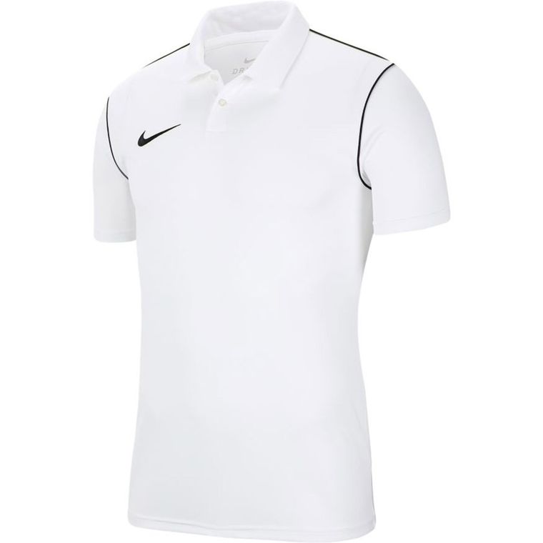 Koszulka polo męska z krótkim rękawem, biała, Nike