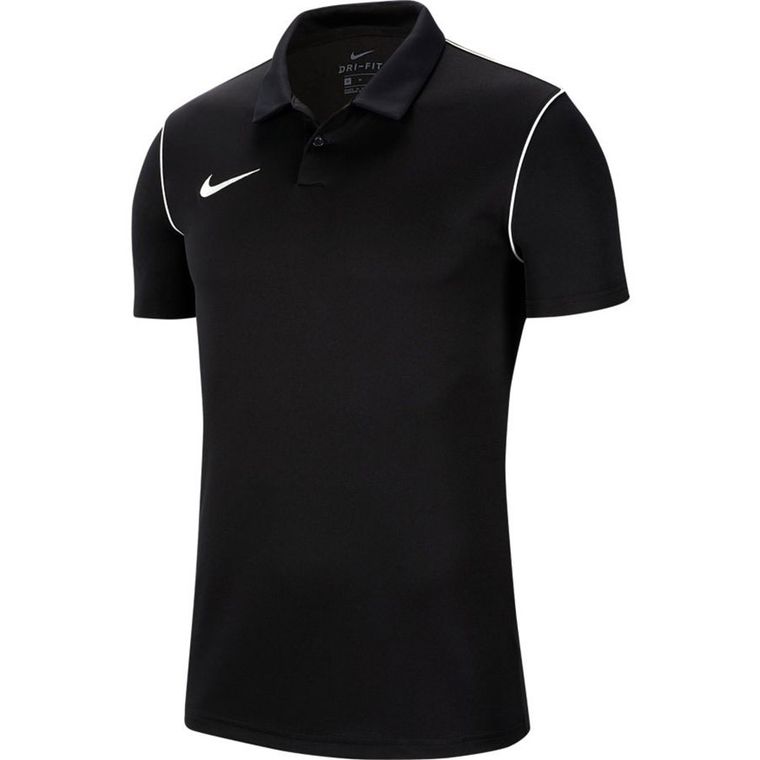 Koszulka polo męska z krótkim rękawem, czarna, Nike