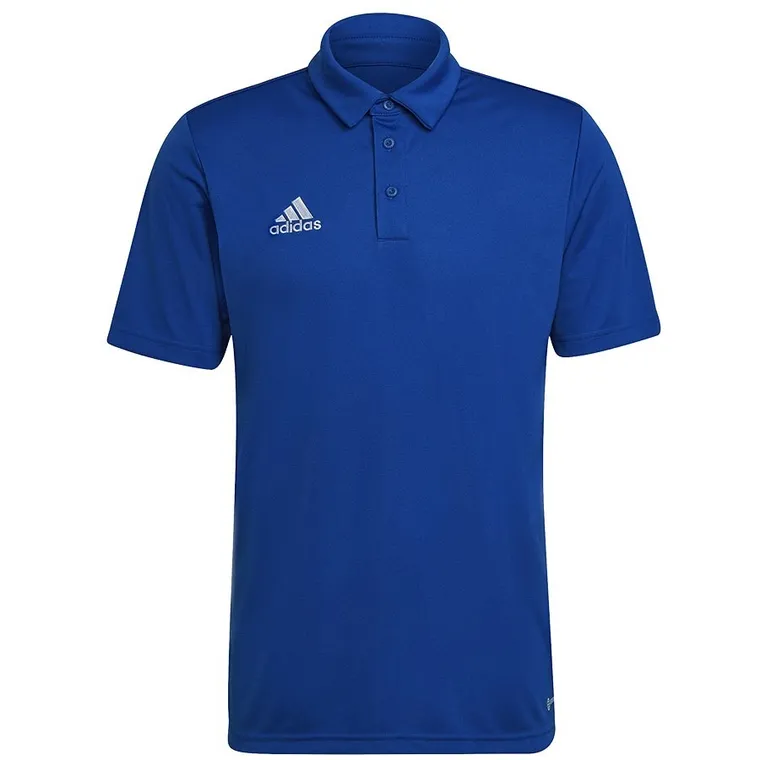 Koszulka polo męska z krótkim rękawem, niebieska, Adidas Entrada 22 Polo