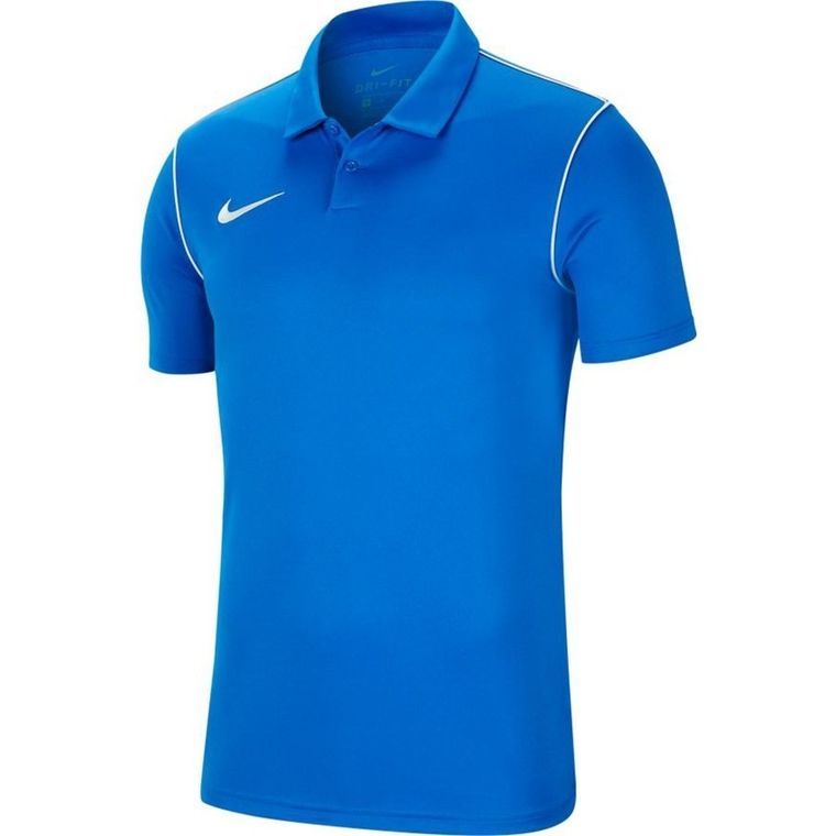 Koszulka polo męska z krótkim rękawem, niebieska, Nike