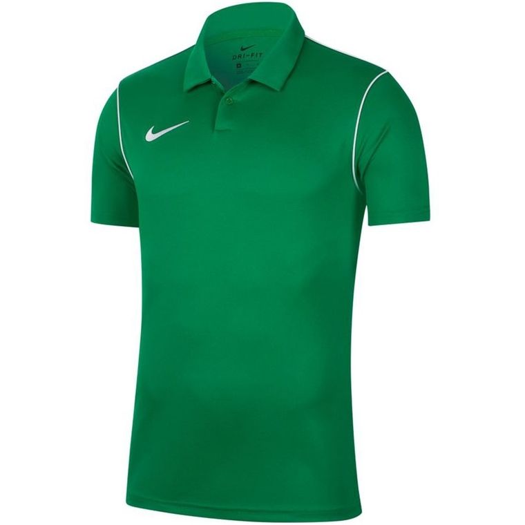 Koszulka polo męska z krótkim rękawem, zielona, Nike