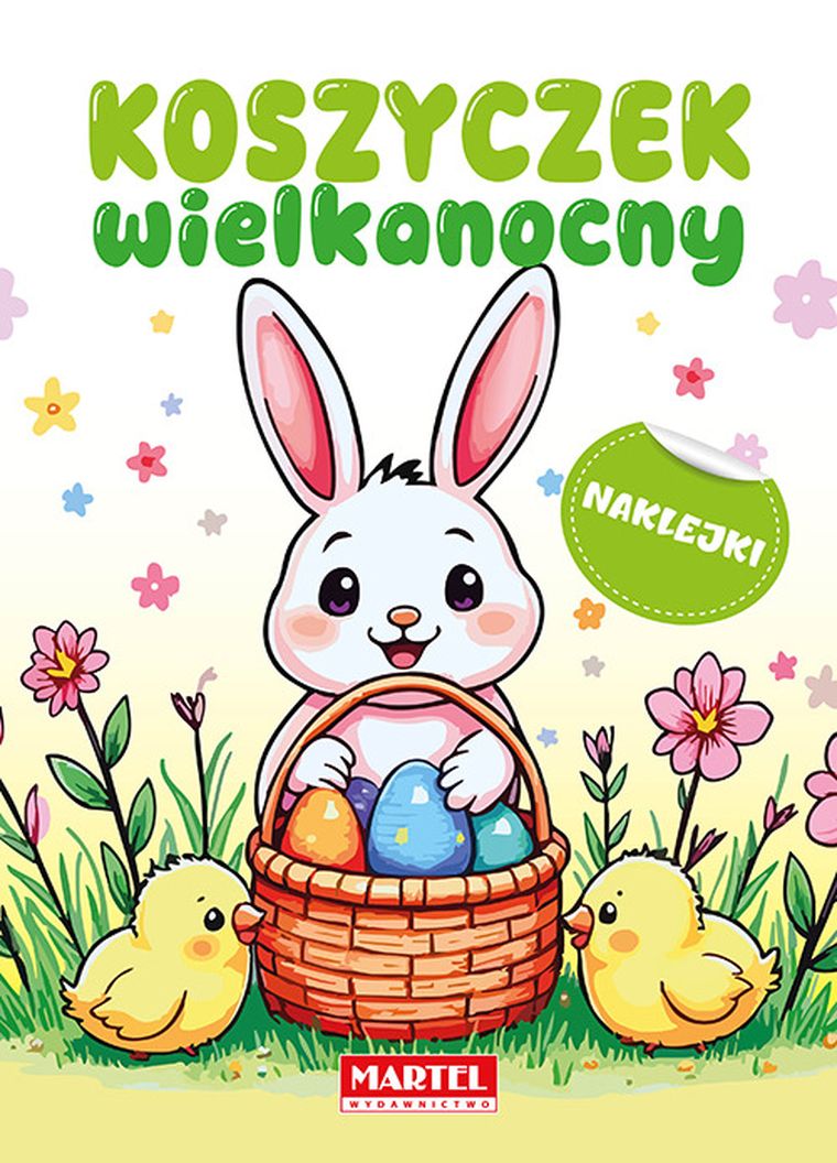Koszyczek wielkanocny z naklejkami