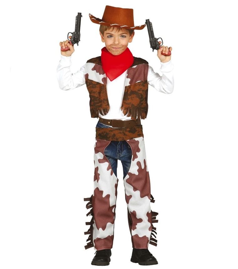 Kowboj, strój dla dzieci, brązowy, 98/104