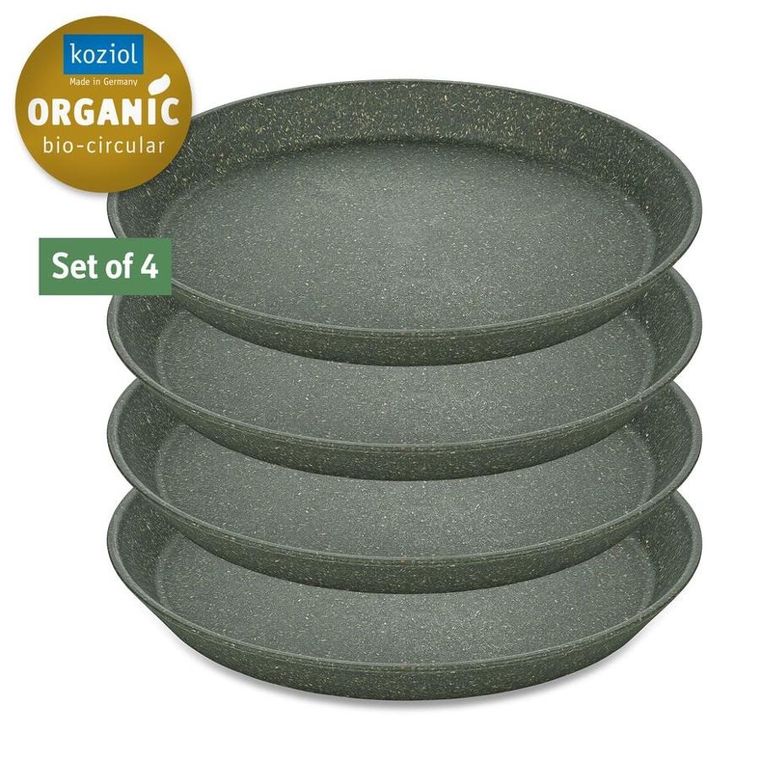 Koziol, Connect, talerz, 205 mm, Ash Grey, 4 szt.