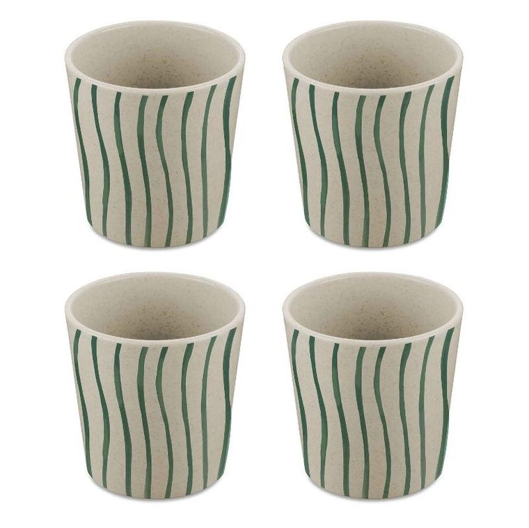 Koziol, kubek, Connect Monstera, 190 ml, 4 szt.