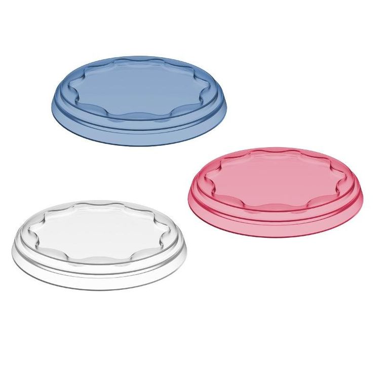 Koziol, pokrywka na jogurty fresh, wielorazowa, 3 szt. xø 10,2 cm