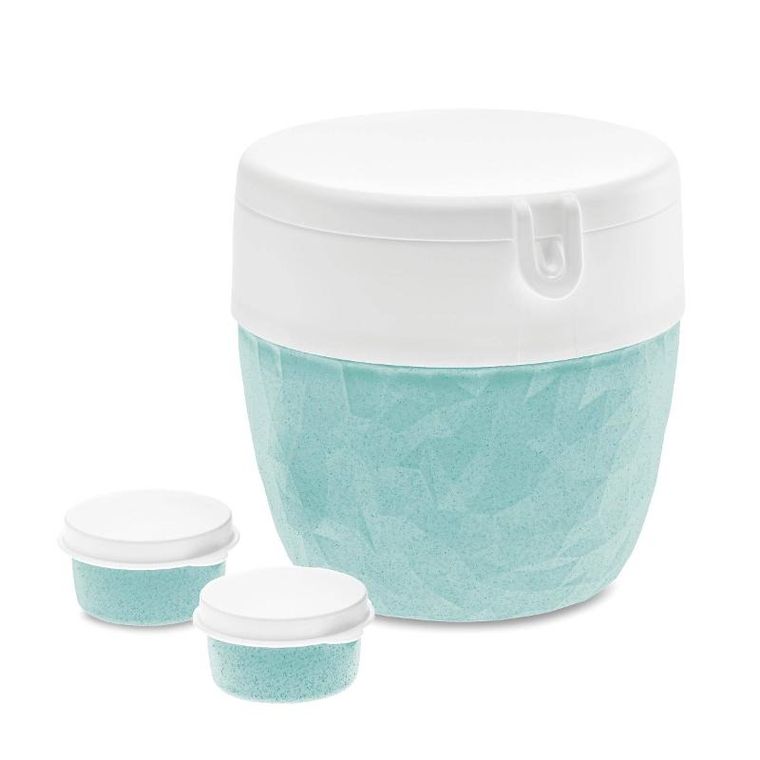 Koziol, śniadaniówka, pojemnik na sałatkę i sos, Bentobox L, 3 elementy