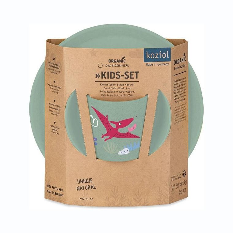 Koziol, zestaw naczyń dla dzieci: talerzyk, miseczka, kubeczek, Dreams