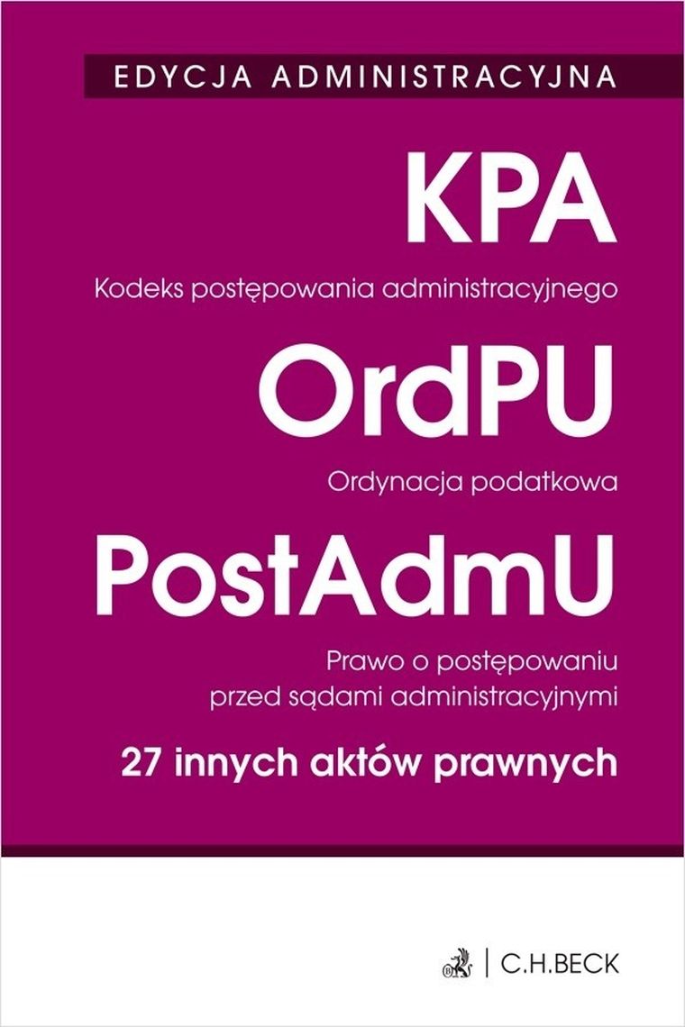 KPA. Edycja administracyjna
