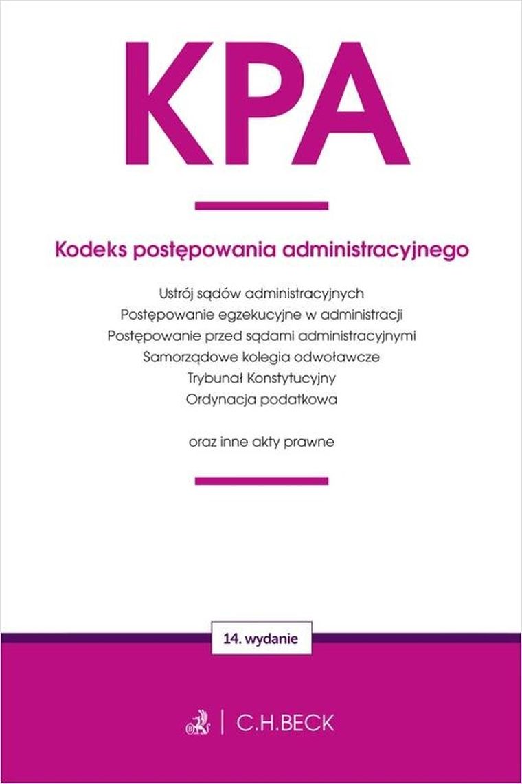 KPA. Kodeks postępowania administracyjnego