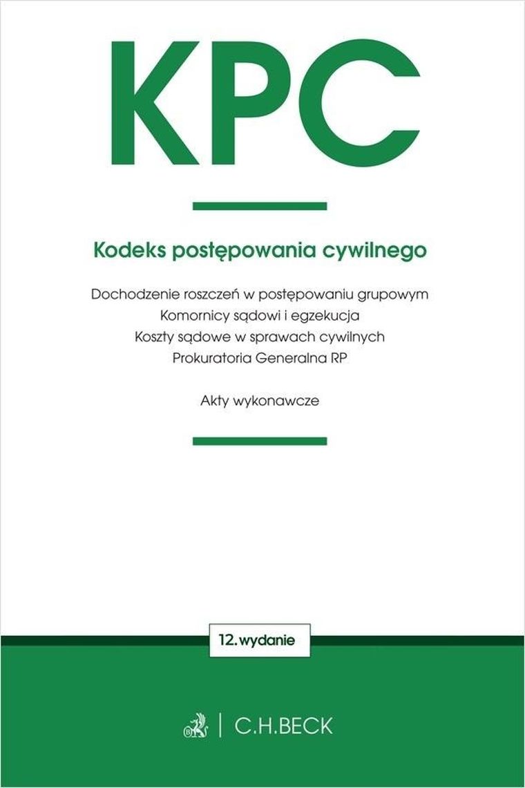 KPC. Kodeks postępowania cywilnego