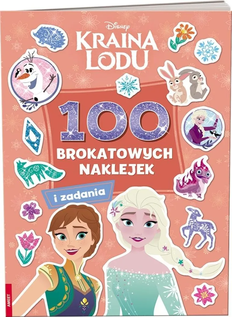 Kraina Lodu. 100 brokatowych naklejek