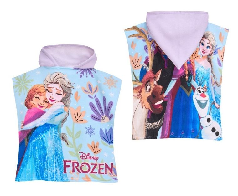 Kraina Lodu, okrycie kąpielowe, ponczo, 50-100 cm