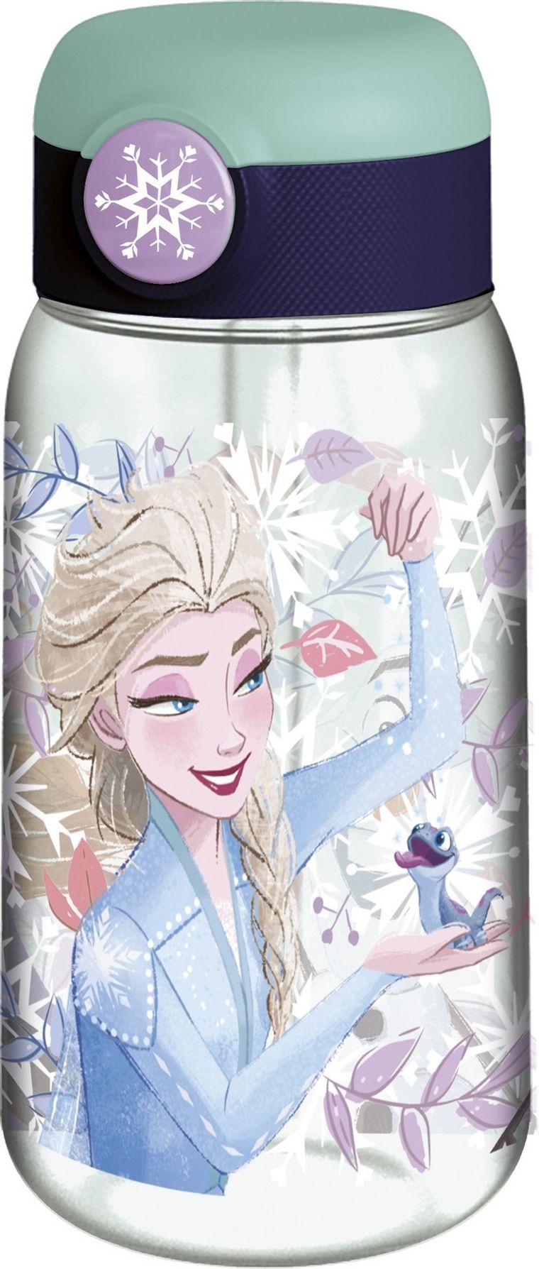 Kraina Lodu, Snowy Tale, bidon ze słomką, 510 ml