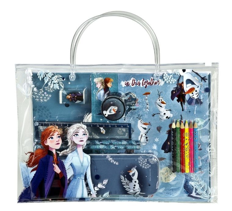 Kraina Lodu, zestaw szkolny w saszetce torebce