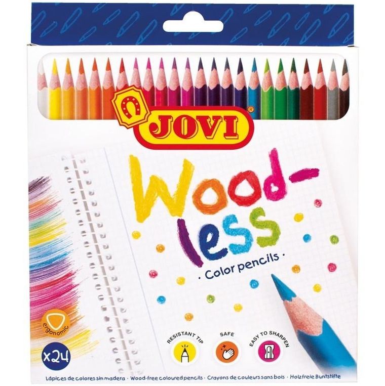 Kredki bezdrzewne, 24 kolory