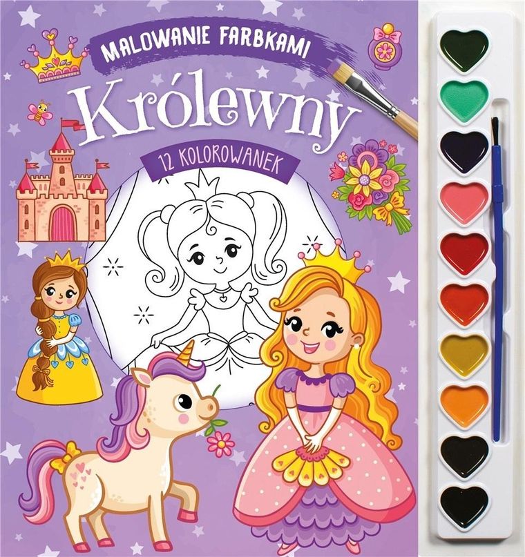 Królewny. Malowanie farbkami