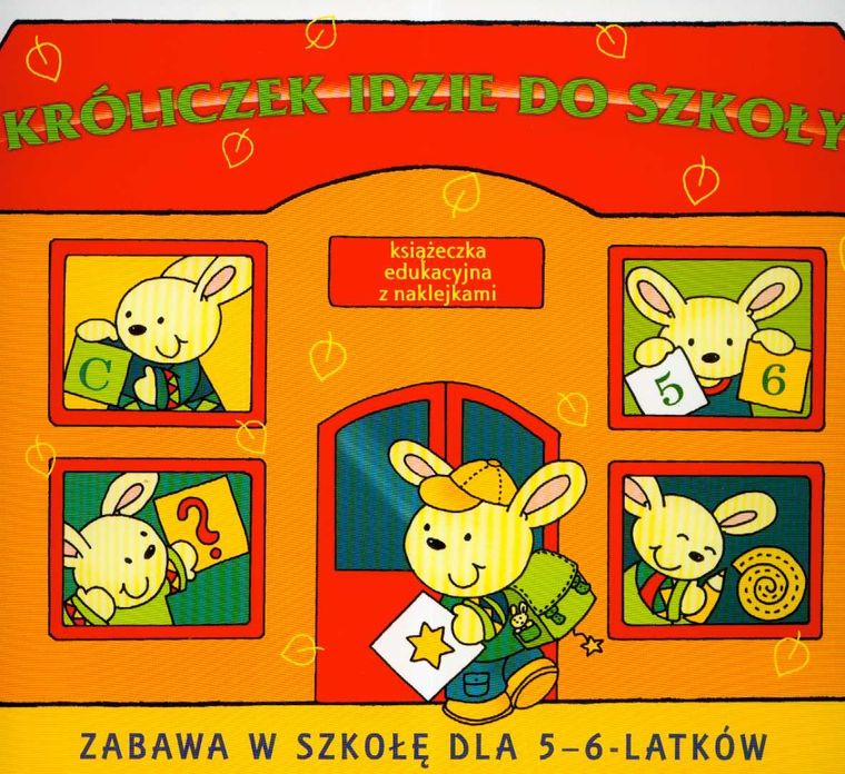Króliczek idzie do szkoły. Zabawa w szkołę dla 5-6-latków