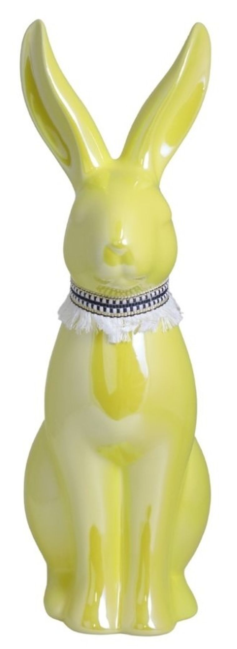 Królik ceramiczny, żółty, maxi, 12,5-18-40,5 cm