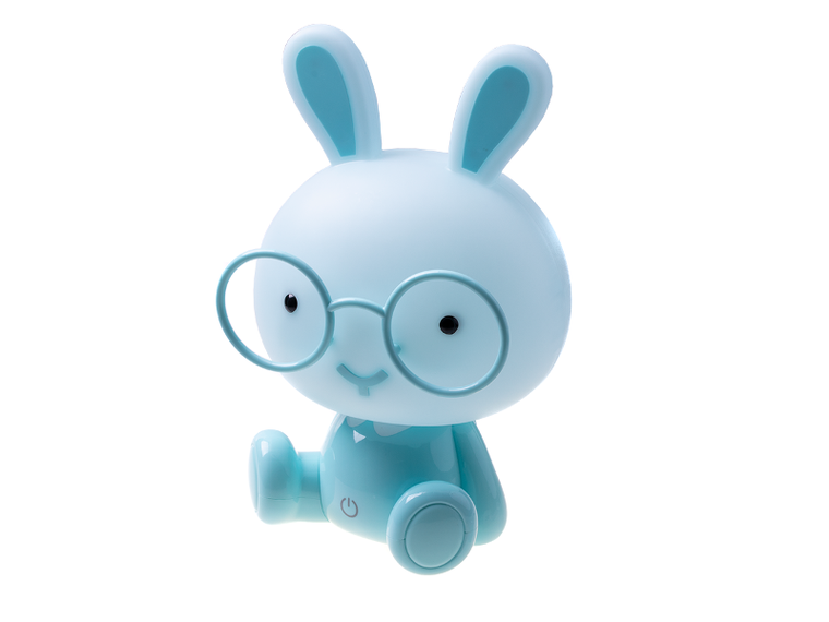 Królik, lampka nocna dla dzieci LED, niebieska