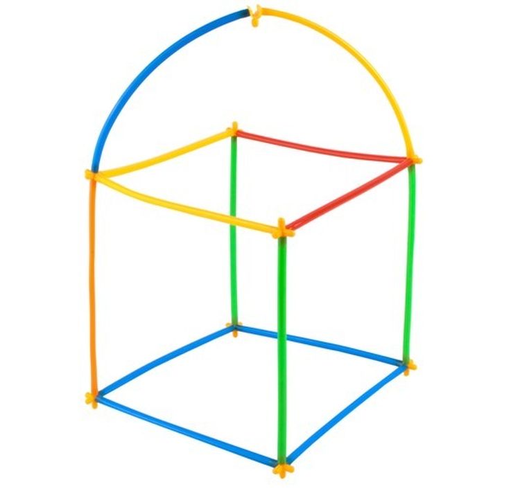 Kruzzel, klocki, słomki, 408 elementów