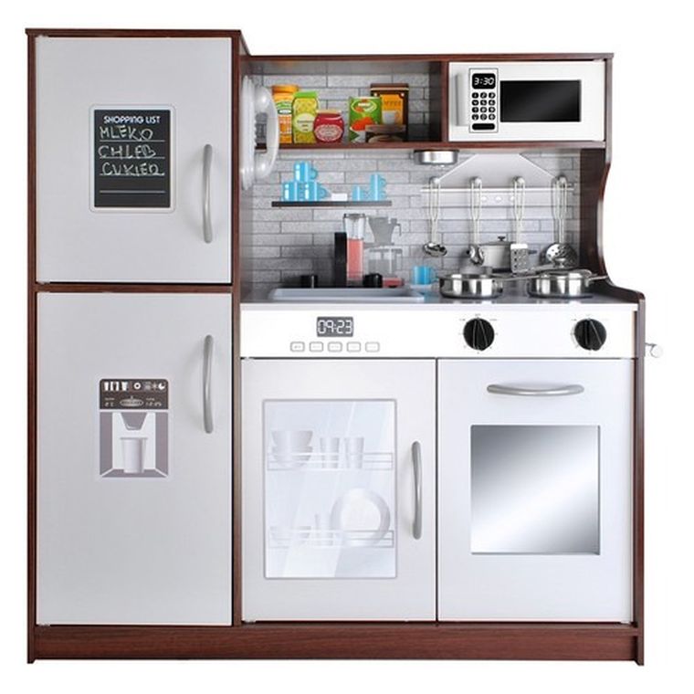 Kruzzel, kuchnia drewniana, ciemny brąz