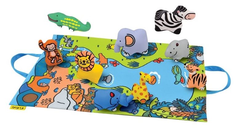 K's Kids, Dżungla, przenośna mata z figurkami zwierząt