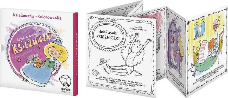 Książeczka kolorowanka. Dzień z życia księżniczki